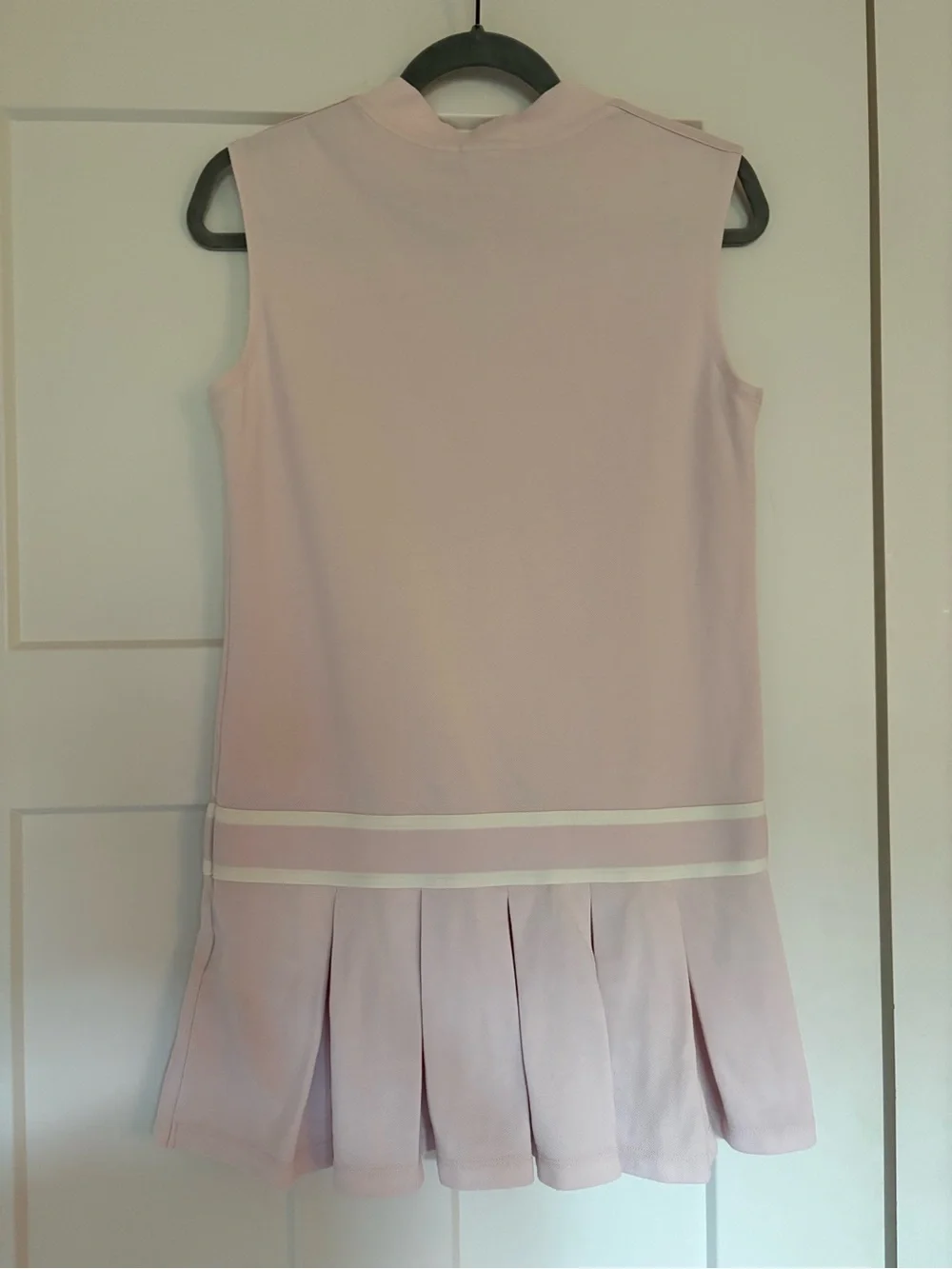 Sleeveless V-Neck Tennis Luxe Dress in Light Pink - Picture 3 of 8